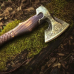 Custom Hand Forged Carbon Steel VIKING AXE with Ash Wood Shaft