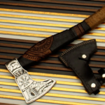 Description Reviews0 Add to cart Carbon Steel illuminati Axe with Enigmatic Black Wood Shaft