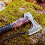 Hand Forged Carbon Steel European Viking Axe With Ash Wood Shaft