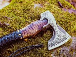 Hand Forged Carbon Steel European Viking Axe With Ash Wood Shaft