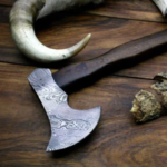 Handmade Damascus Steel Viking Axe