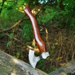 Damascus Steel Tomahawk Axe With Rose Wood