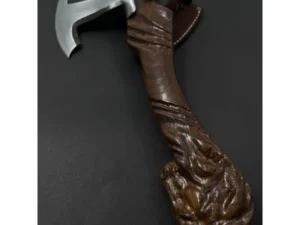 Hatchet Axe with Crafted Wood Handle