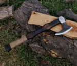 Carbon Steel Viking Axe with Ash Wood Shaft