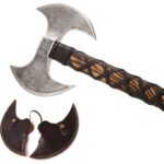 Carbon Steel Twin-Blade Viking Odin’s Berserker Axe