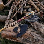 Carbon Steel Leviathan Axe with Eagle Head and Ash Wood Handle