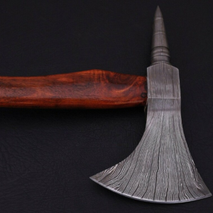 Damascus Steel Custom Handmade Hunting Axe