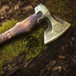 Hand Forged Carbon Steel European Viking Axe With Ash Wood Shaft