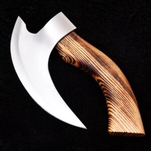 Wide Blade Pizza Slicer with Leather Sheath