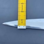 Bottom view of Legend of Zelda Master Sword replica blade width measurement