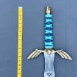 Legend of Zelda Master Sword replica handle dimensions with inch tape