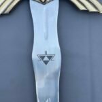 Legend of Zelda Master Sword replica stainless steel blade close-up view